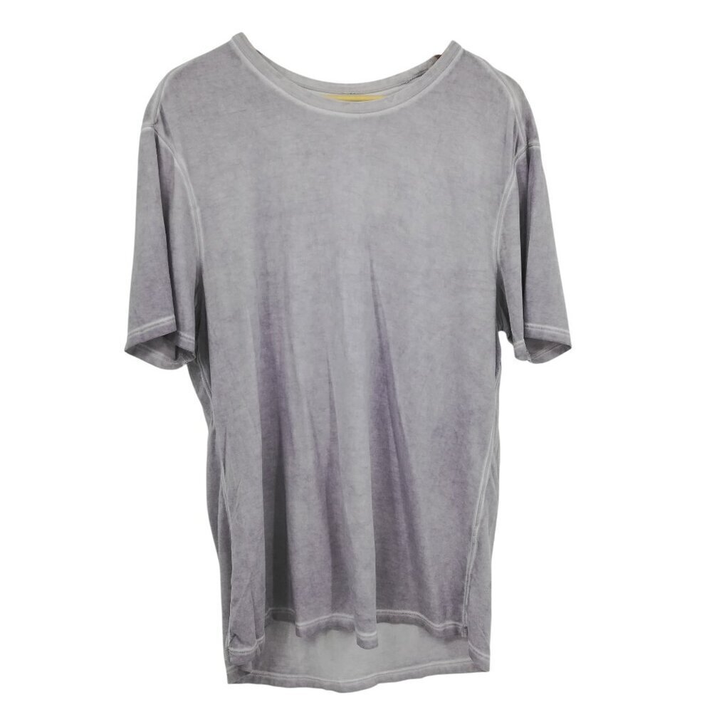 Lululemon Mens Gray Soft Tie Dye Short Sleeve Athletic T Shirt Size L? Basic Tee
